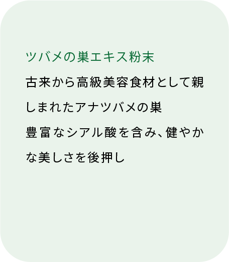 ツバメの巣エキス粉末 高級美容食材（裏面）